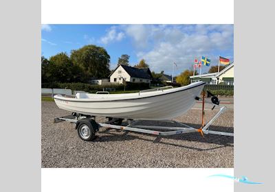 Fjordjollen 430 Fisk - Jolle med F6 HK påhængsmotor Dinghy 2025, Denmark