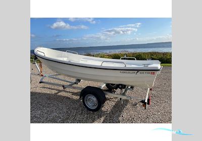 Fjordjollen 430 Fisk - Jolle med F6 HK påhængsmotor Dinghy 2025, Denmark