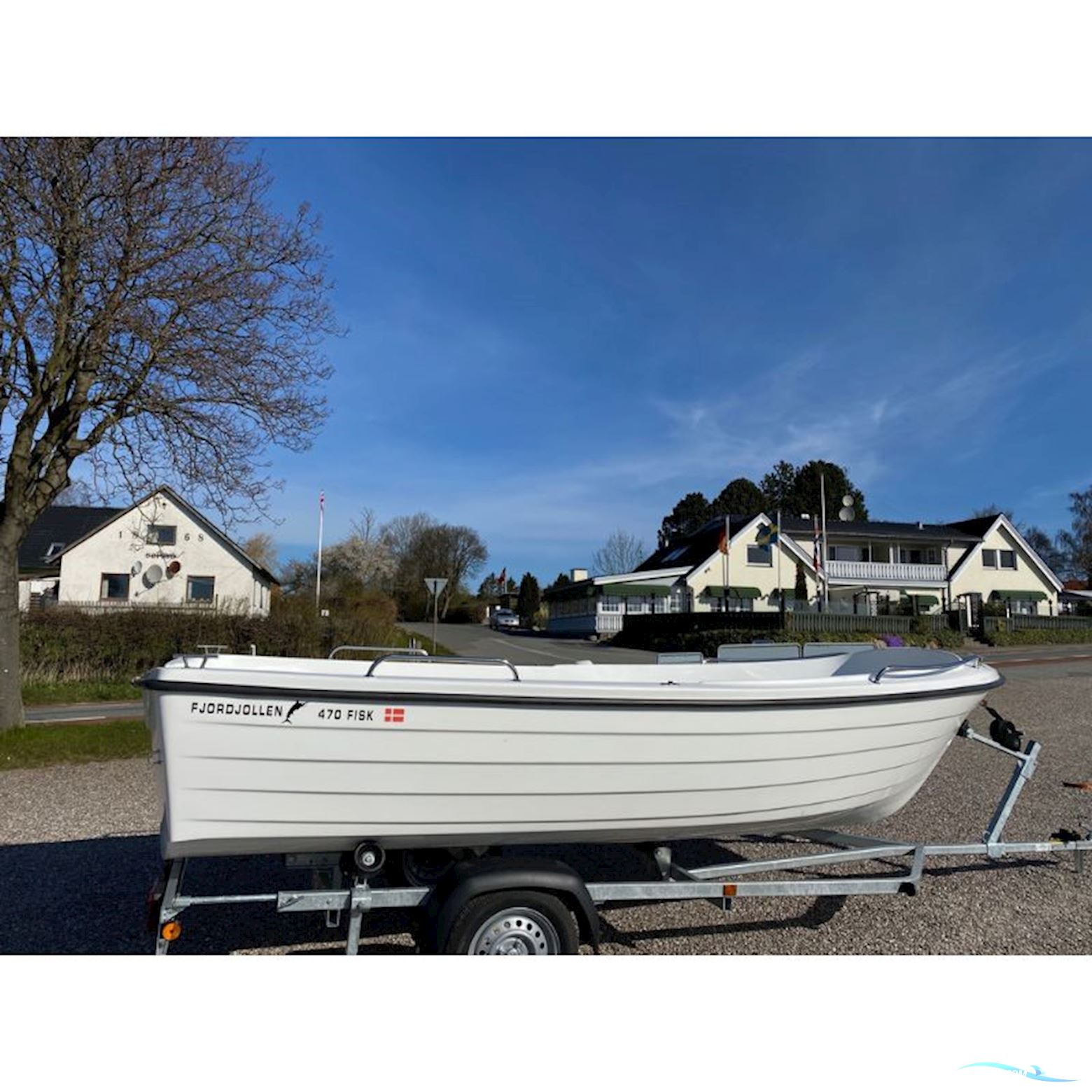 Fjordjollen 470 Fisk - Jolle med F8 FMHL påhængsmotor