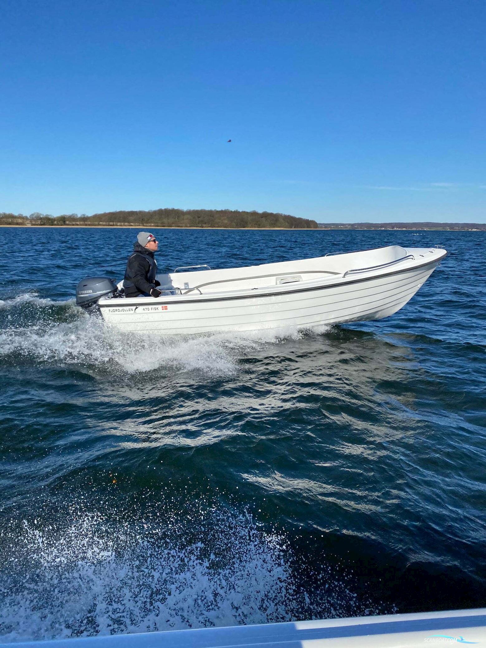 Fjordjollen 470 Fisk med trailer og motor