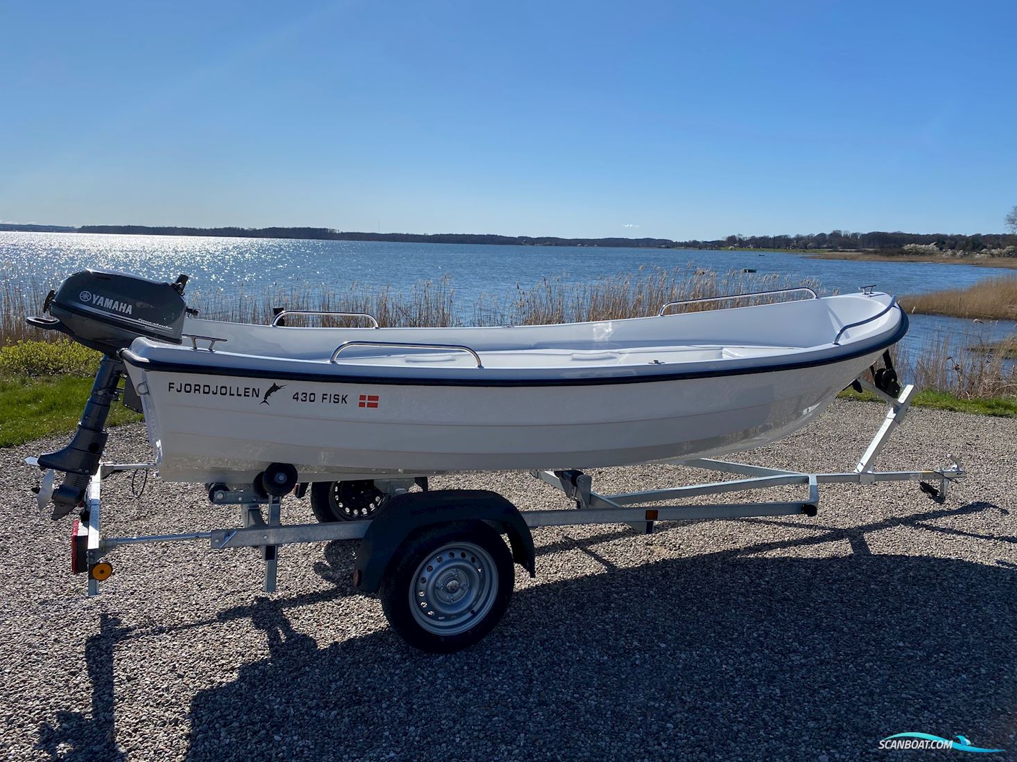 Komplet Bådsæt 430 Fisk, Variant 451, Yamaha F4 Dinghy 2024, with Yamaha F4 engine, Denmark