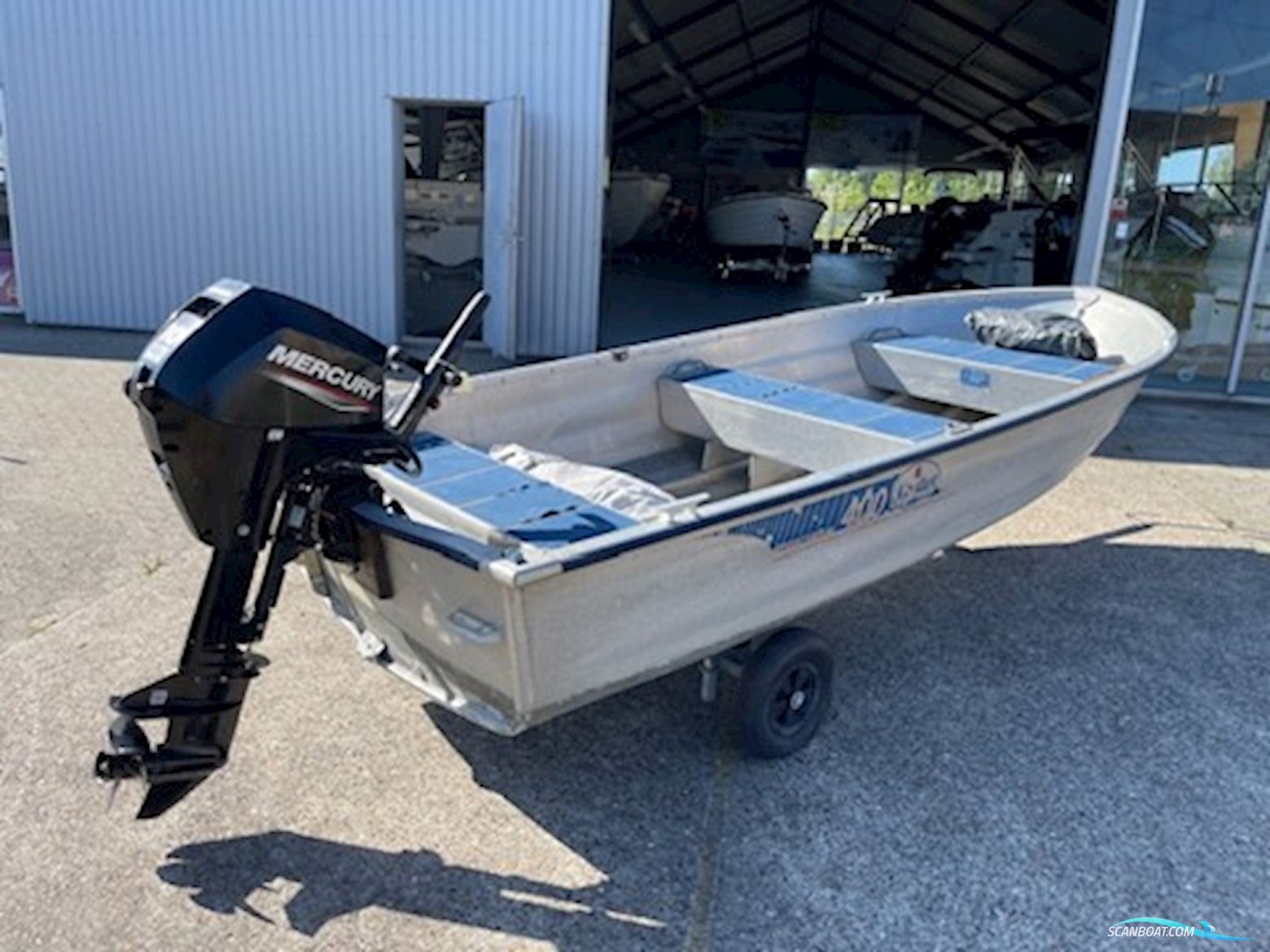 Linder 400 Sportsman Med Mercury F20 Efi Mlh Samt Jolle Vogn Dinghy 2024, Denmark