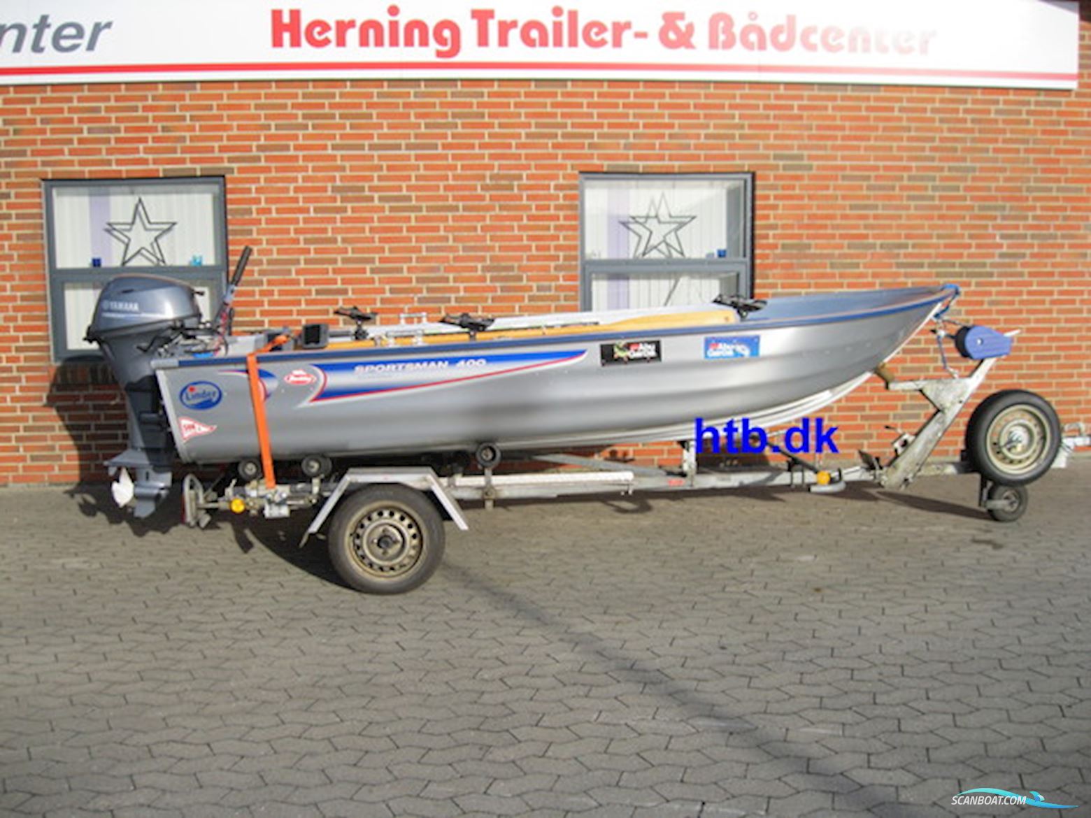 Linder 400 Sportsmann m/Yamaha F20 hk 4-Takt og Brenderup Trailer Dinghy 2024, Denemarken