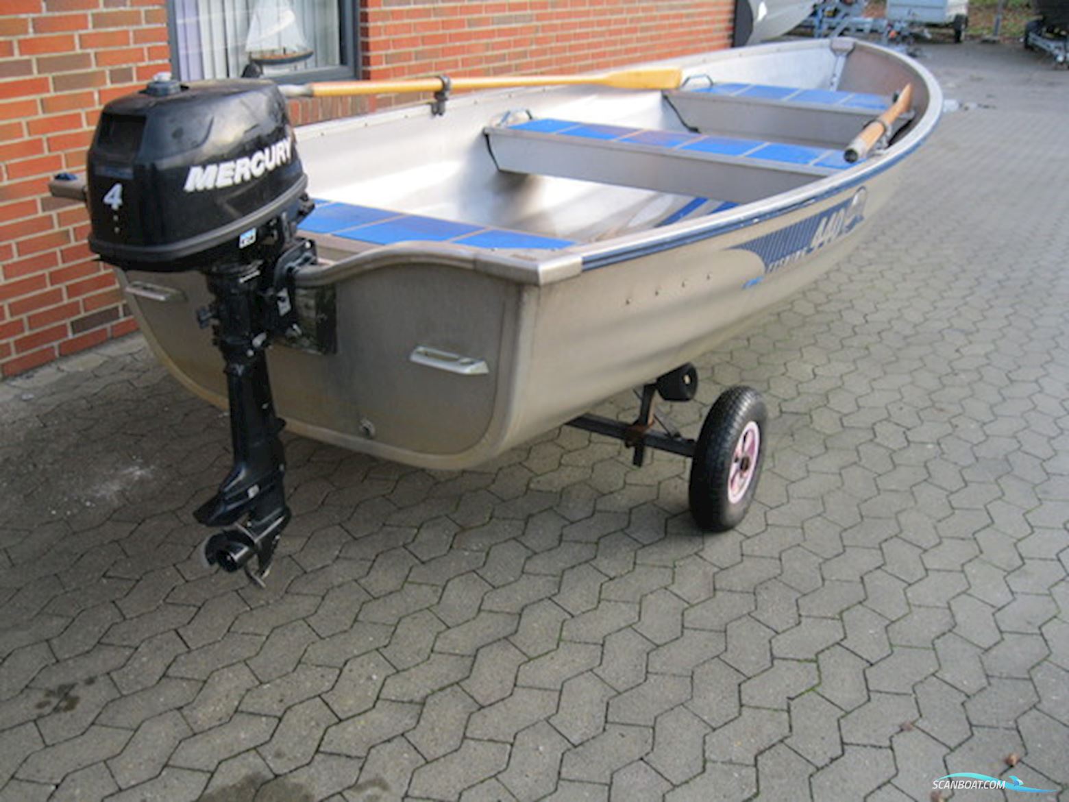 Linder 440 Fishing m/Mercury F4 hk 4-takt og ophalervogn