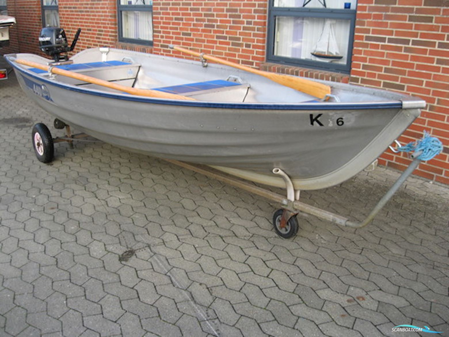 Linder 440 Fishing m/Mercury F4 hk 4-takt og ophalervogn