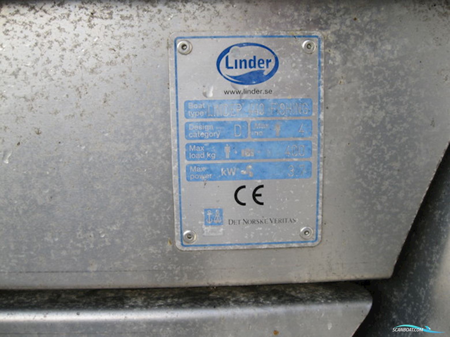 Linder 440 Fishing m/Mercury F4 hk 4-takt og ophalervogn