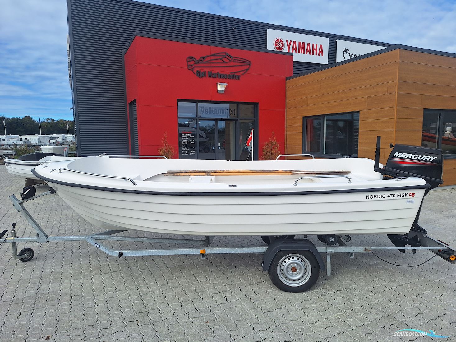 Nordic 470 Fisk Dinghy 2020, with Mercury Mlh-Tmc 2-Takt engine, Denmark
