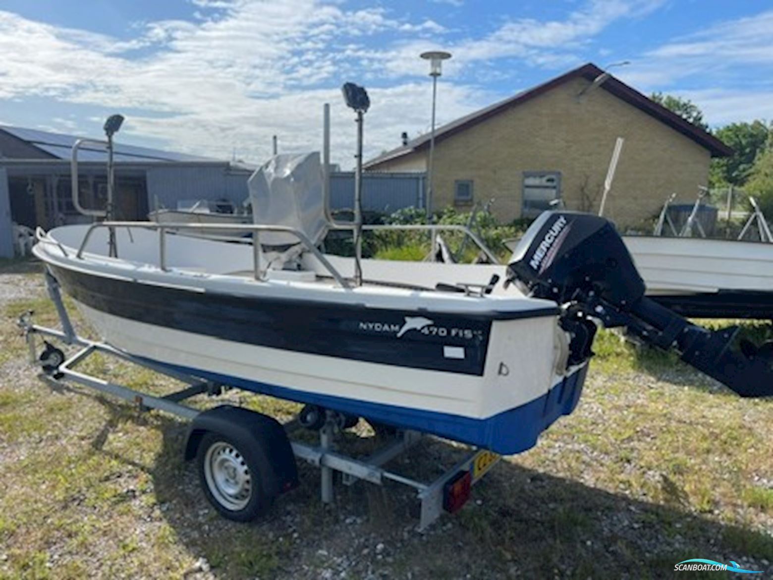 Nydam 470 Fisk Med Mercury F20 (Elstart) Samt Trailer Dinghy 2025, Denmark