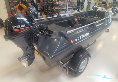 Pioner Steady 320 Dinghy 2021, with Yamaha Vmax 9.9 (15 HK) engine, Denmark