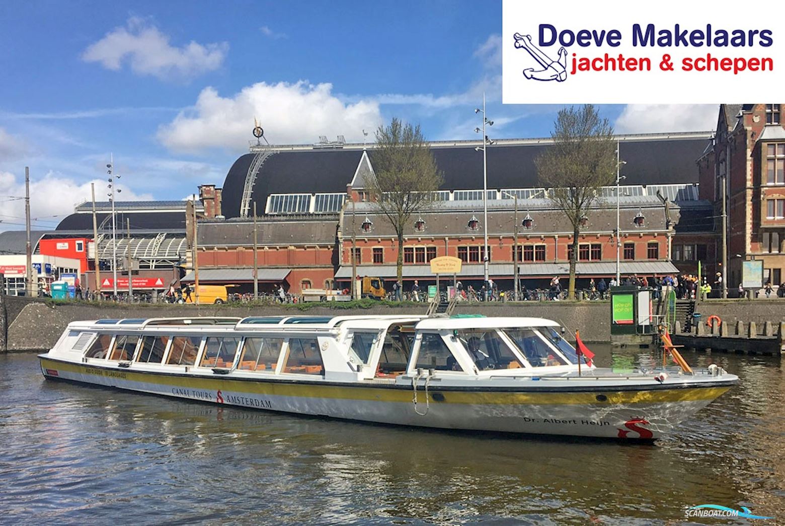Amsterdamse Grachten Rondvaartboot 21.80 21.80 Ex beroepsschepen 2005, met Siemens<br />Diesel Elektrisch motor, The Netherlands