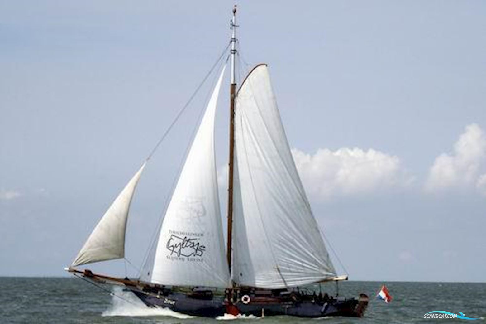 Schokker Sailing Charter Ship Ex beroepsschepen 1994, met Daf motor, The Netherlands