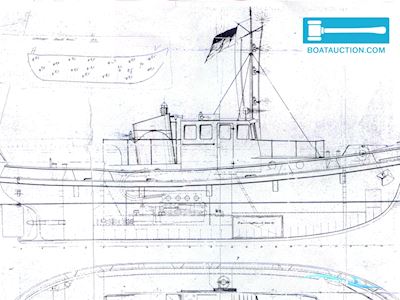 sleepboot 1500 Ex beroepsschepen 1962, met Cummins motor, The Netherlands