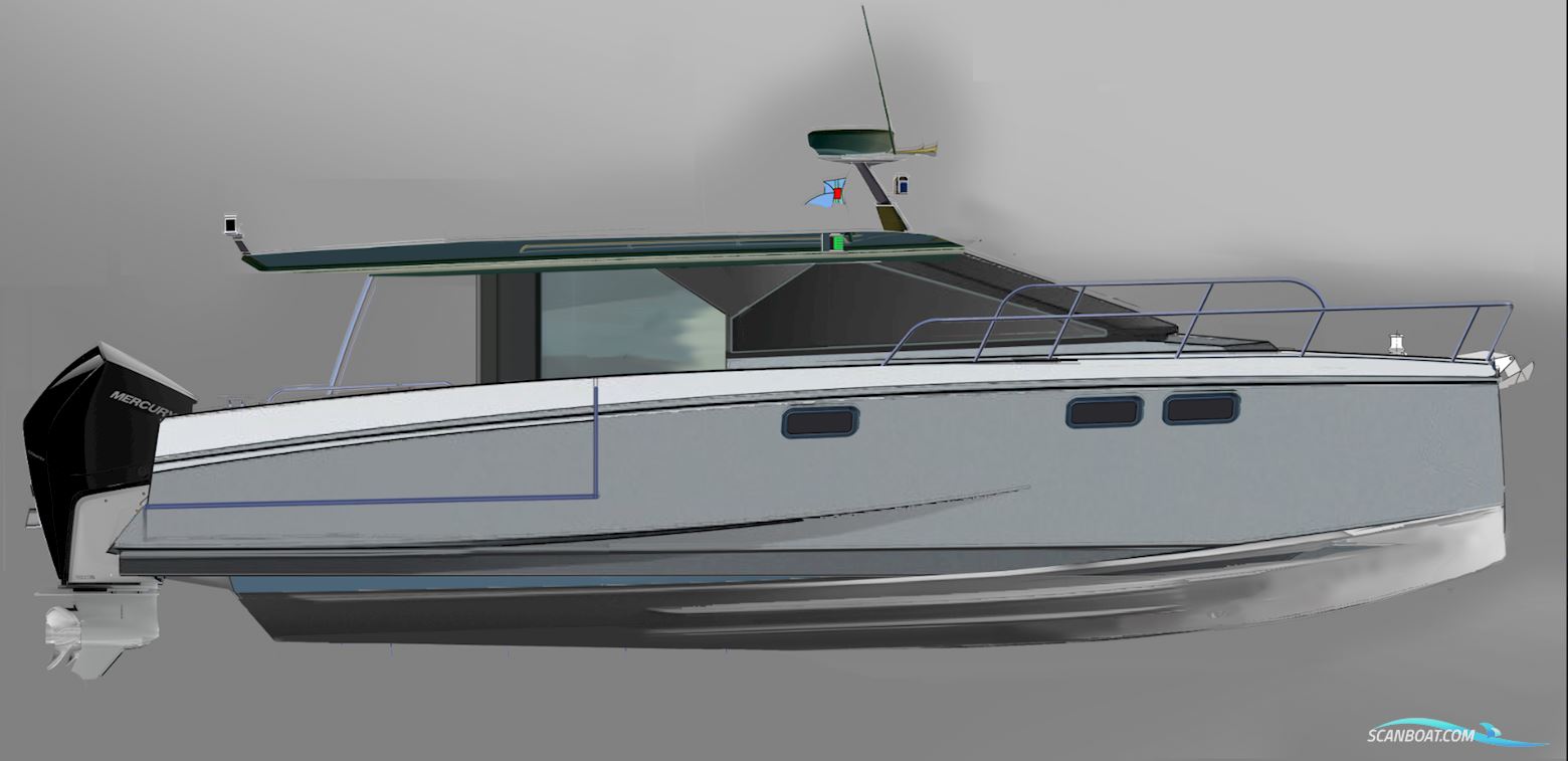 36ft Sport Power Catamaran Flerskrogsbåd 2025, med Mercury V8 motor, Ukraine