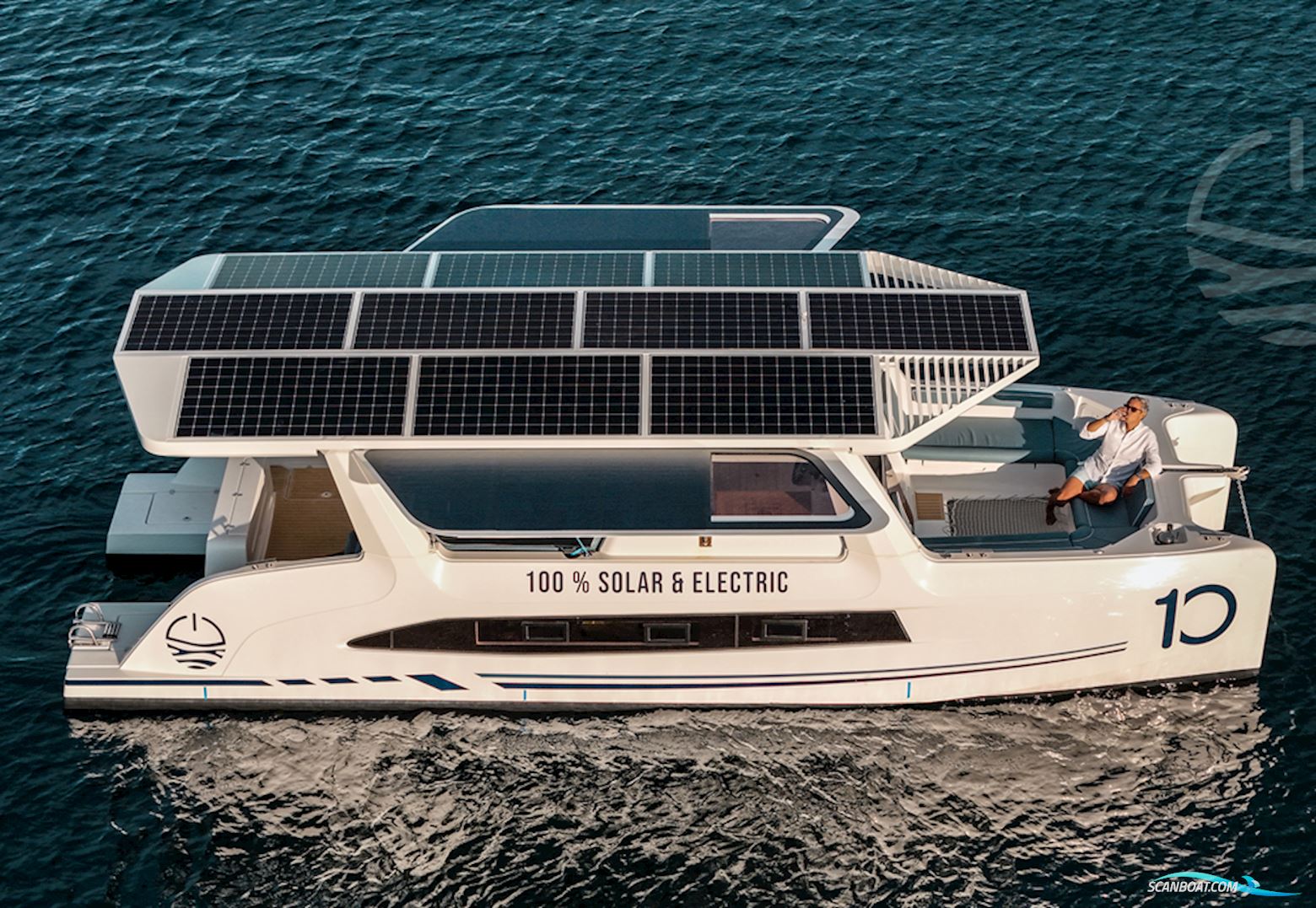 MILLIKAN BOATS M.10 Flerskrogsbåd 2026, med moteurs électriques Bellmarine Drive Master Evo 20 (20 kW chacun) motor, Frankrig