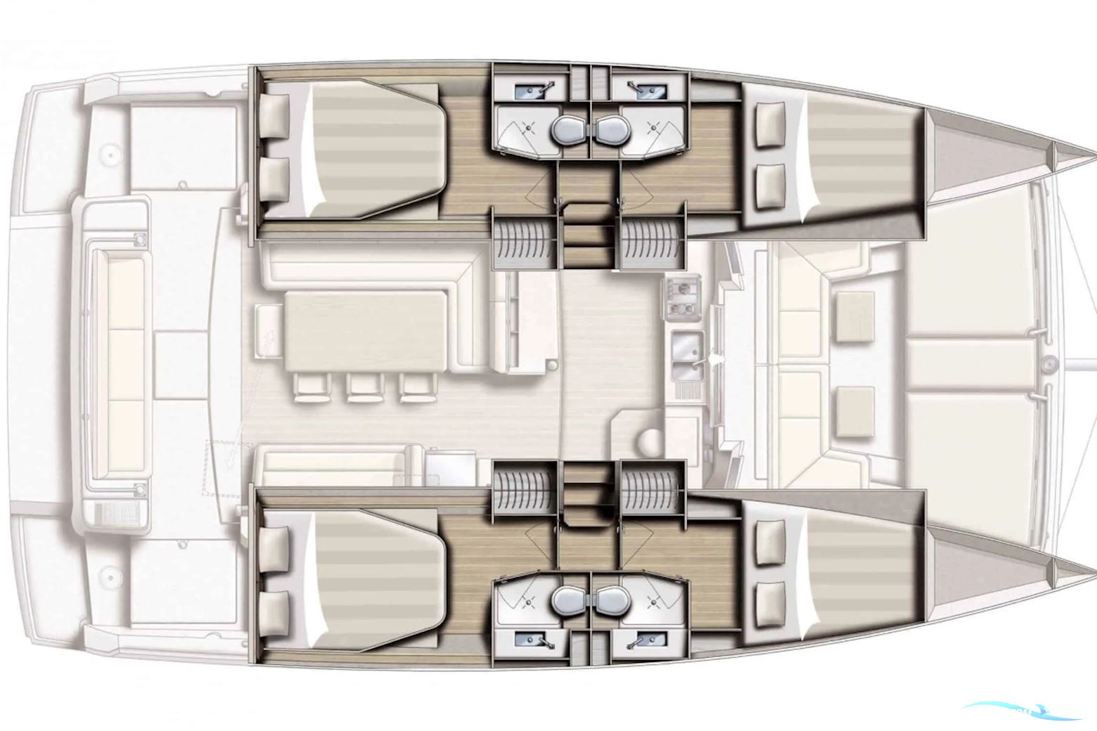 Bali 4.1 2x40hp Yanmar diesel