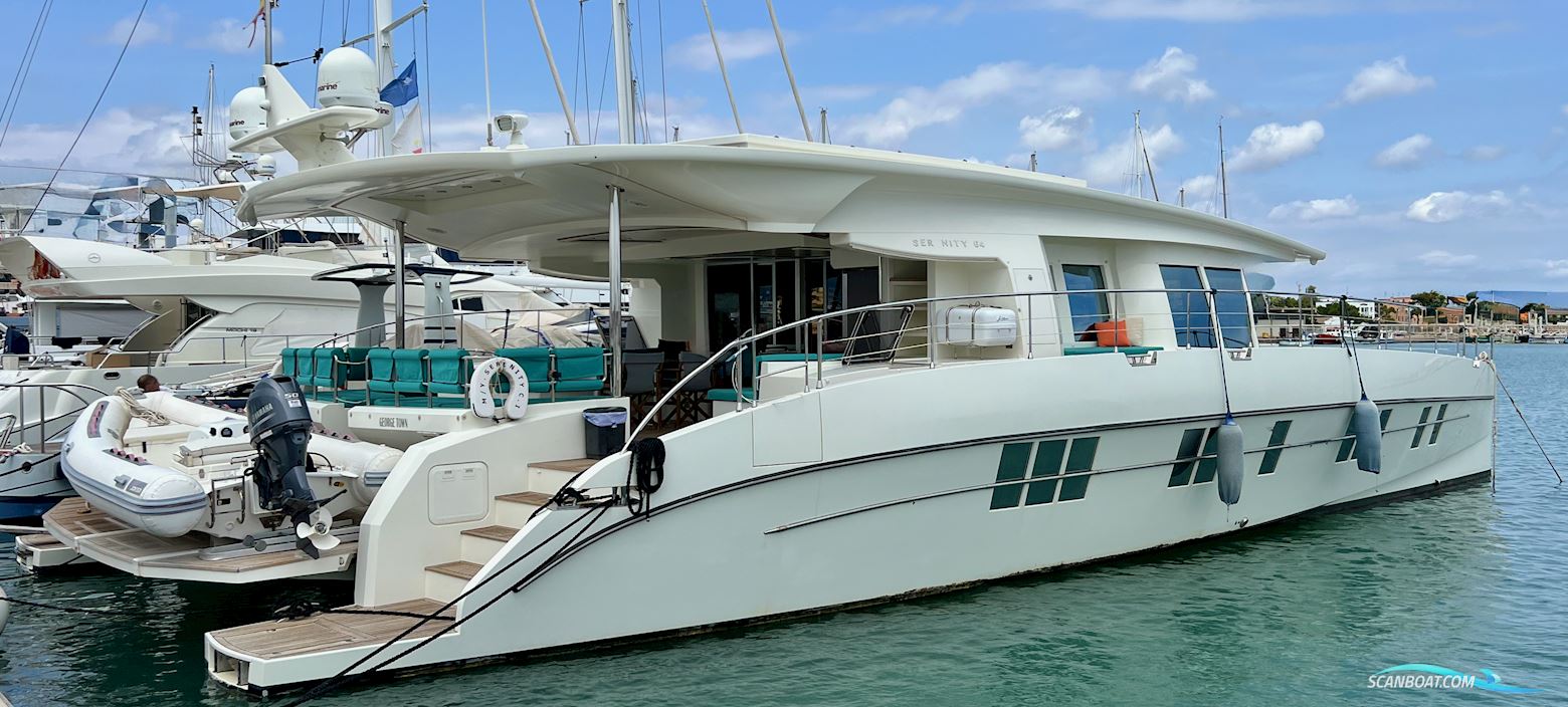 Serenity Yachts Serenity 64 Hybrid Solar Electric Powercat Flerskrovsbåt 2018, med 2 Moteurs Elctriques HM56W 20KW + 2 Nanni Diesel 200CV motor, Spanien