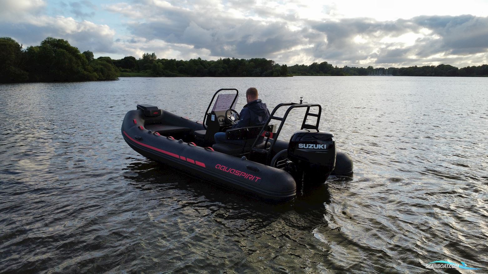 Aquaspirit S450 Black Edition Gummibåd / Rib 2025, med Suzuki motor, Tyskland