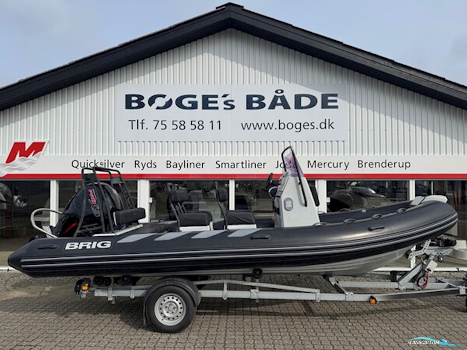 Brig 610 Navigator Rib Med F150 Mercury-Efi Proxs Gummibåd / Rib 2025, med Mercury motor, Danmark