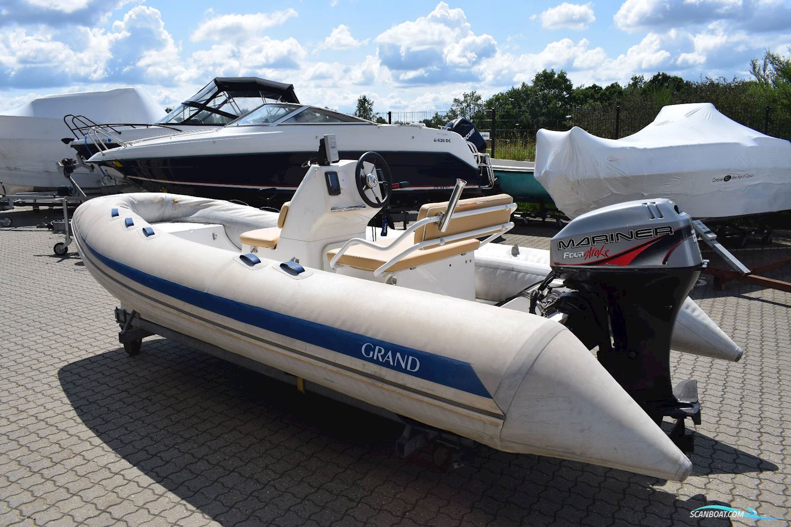 Grand 480 RIB - 25 HK Mariner Gummibåd / Rib 2007, med Mariner 25 HK 4-Takt motor, Danmark