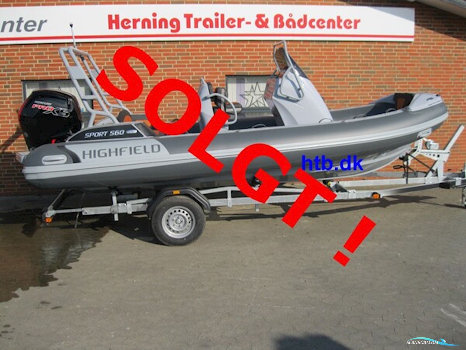 Highfield 560 Sport M/Mercury F115 hk XL CT Pro XS 4-Takt - Solgt ! Gummibåd / Rib 2024, Danmark