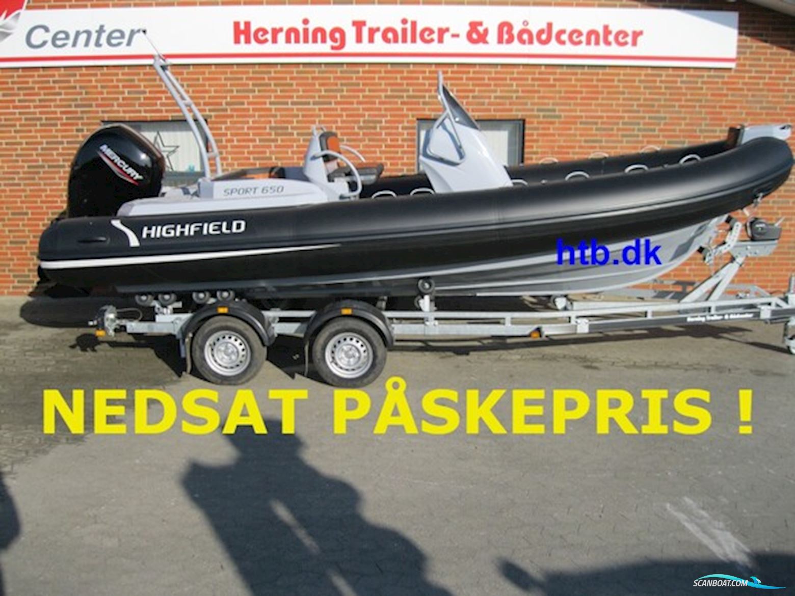 Highfield 650 Sport m/Mercury F150 hk XL EFI 4-takt - NEDSAT PÅSKEPRIS ! Gummibåd / Rib 2025, Danmark