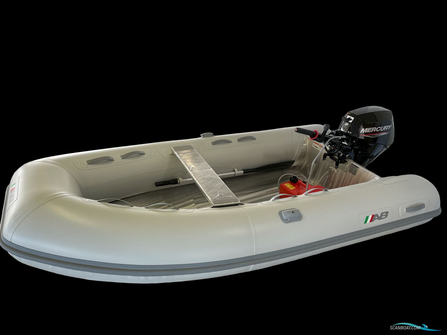 Lammina 10 UL - Hypalon Light Grey 15 Hk Mercury Gummibåd / Rib 2024, med Mercury F 15 MH Efi motor, Danmark