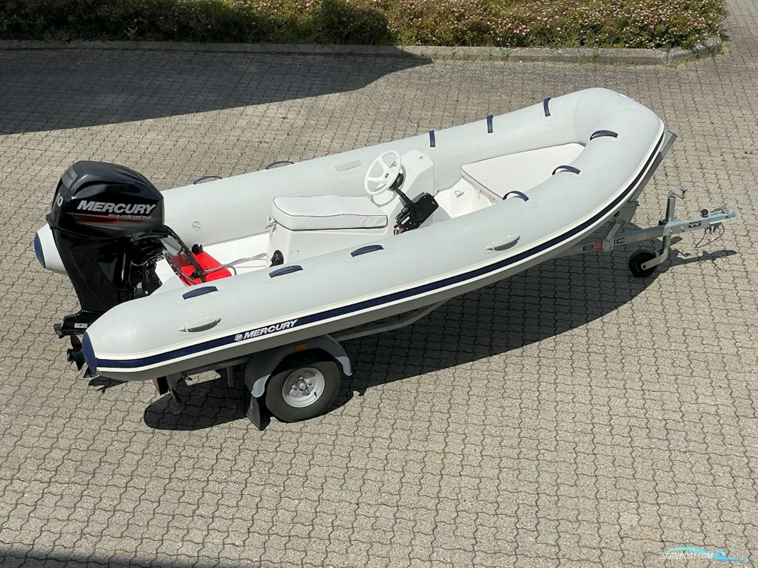 Mercury 420 Ocean Runner Rib Gummibåd / Rib 2016, med Mercury F40 Elpt Efi motor, Danmark