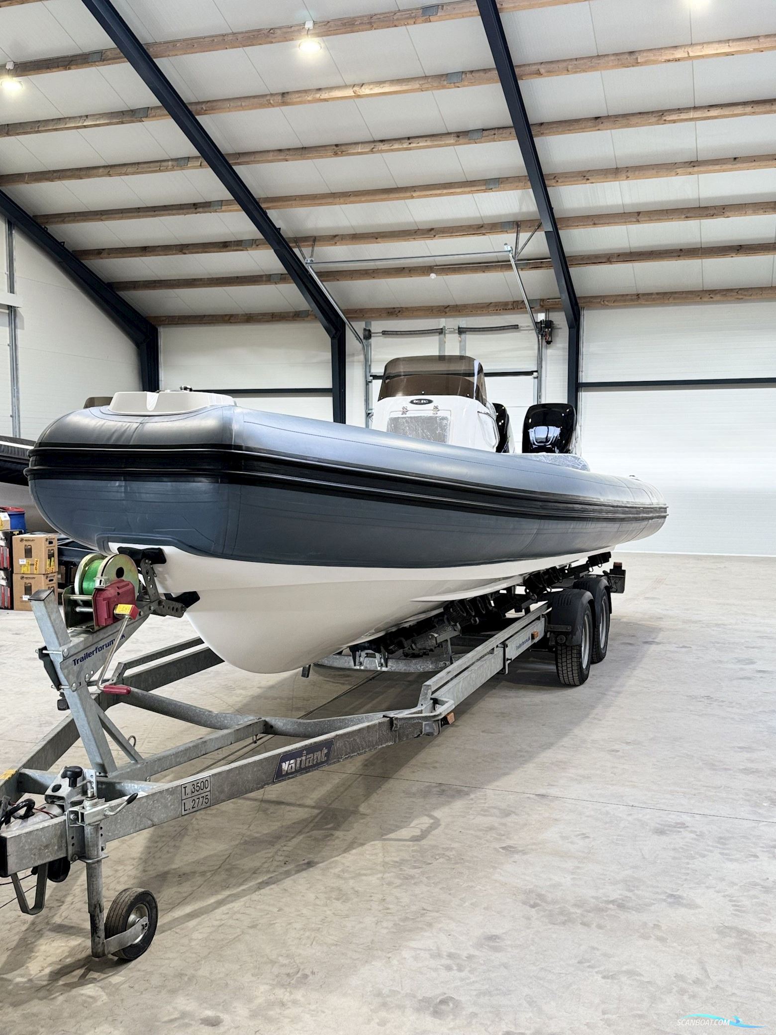 Oceanus Vst 24 - Military Grey Hypalon 2X180 Hk Mercury Gummibåd / Rib 2025, med 2 x 180 hk Mercury motor, Danmark