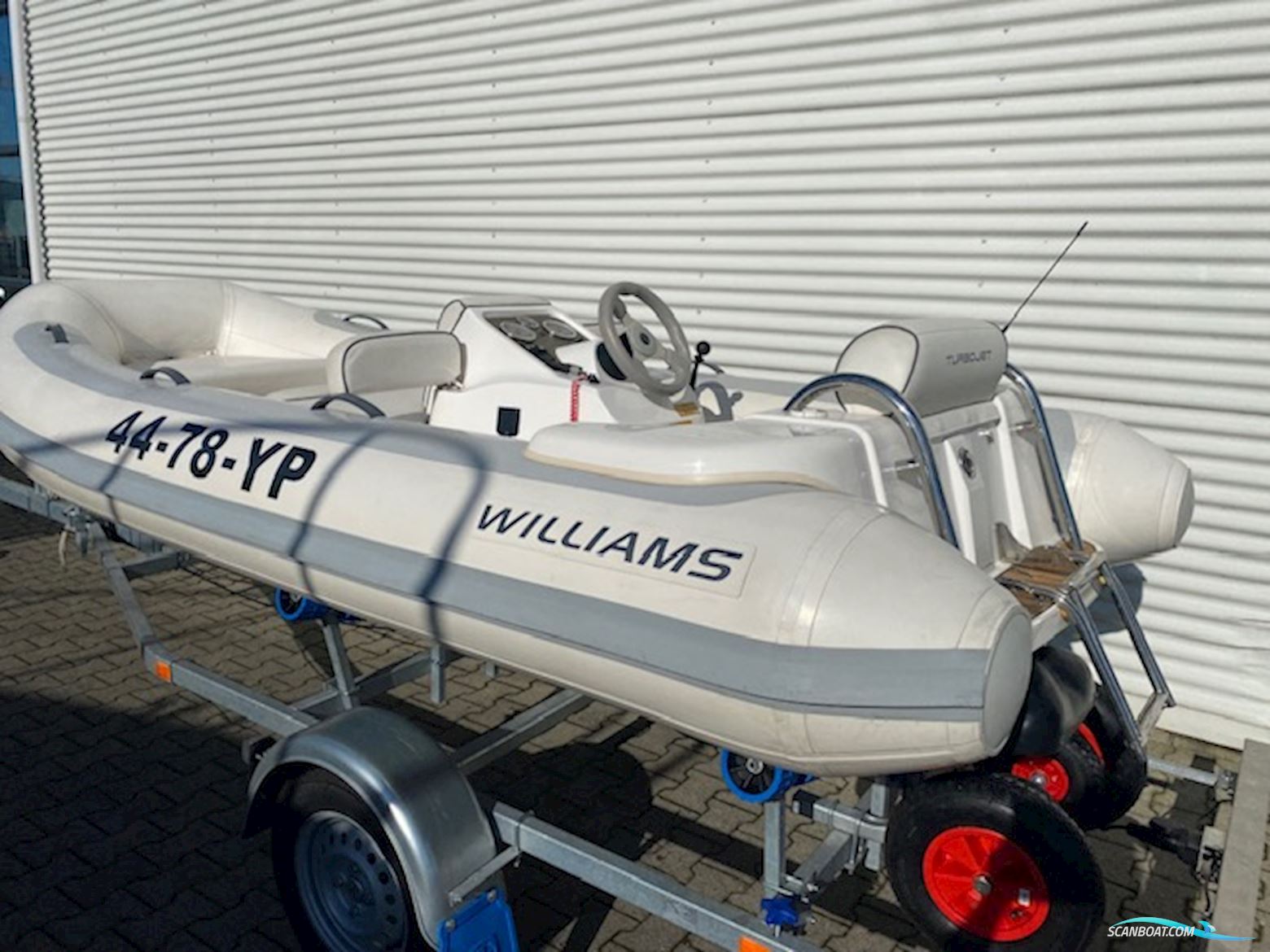 Williams 385 Turbojet Gummibåd / Rib 2009, med Weber motor, Holland