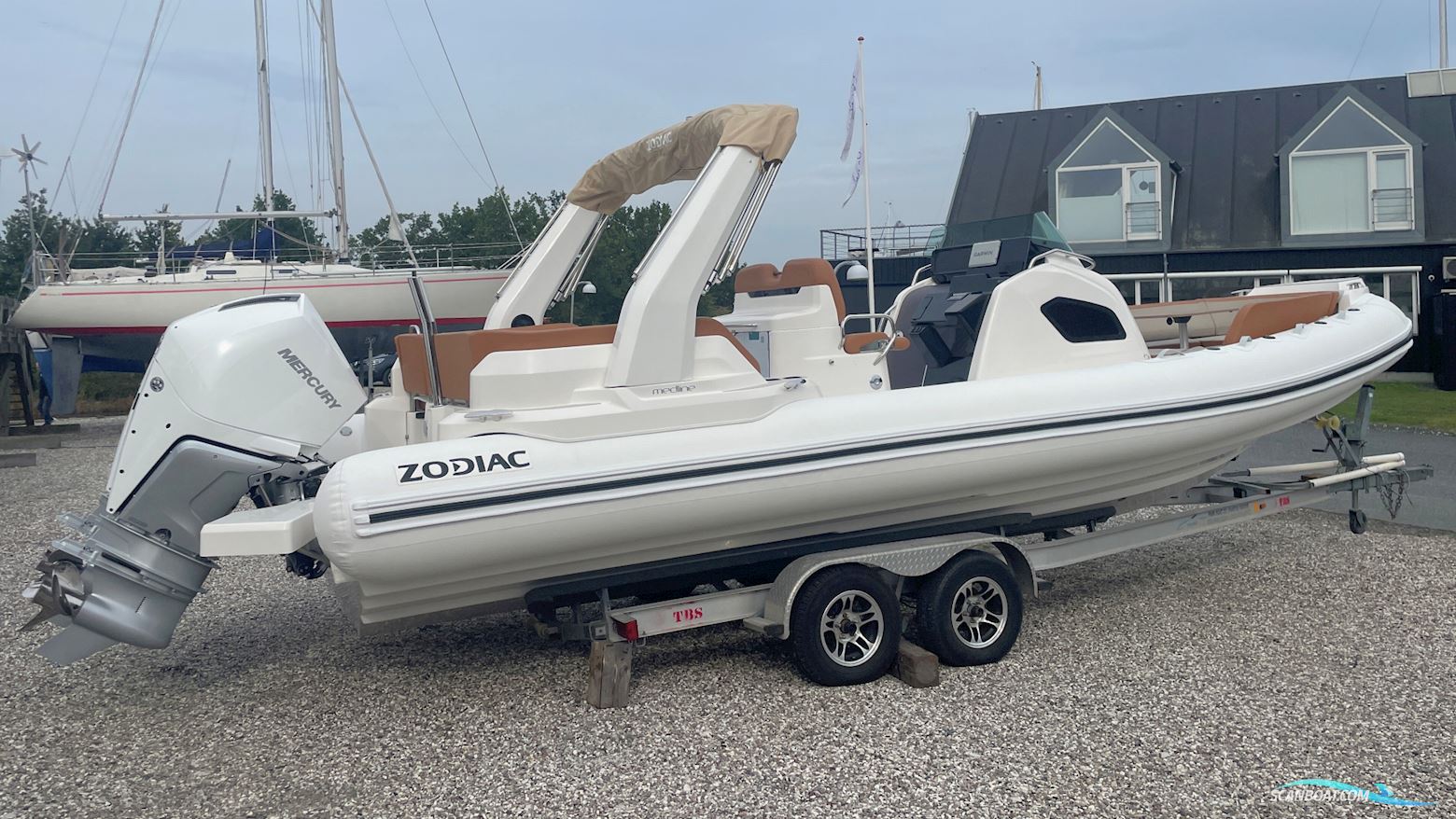 Zodiac Medline 9 Blanc (Pris ex. Tax / Moms) Gummibåd / Rib 2026, med Mercury motor, Danmark