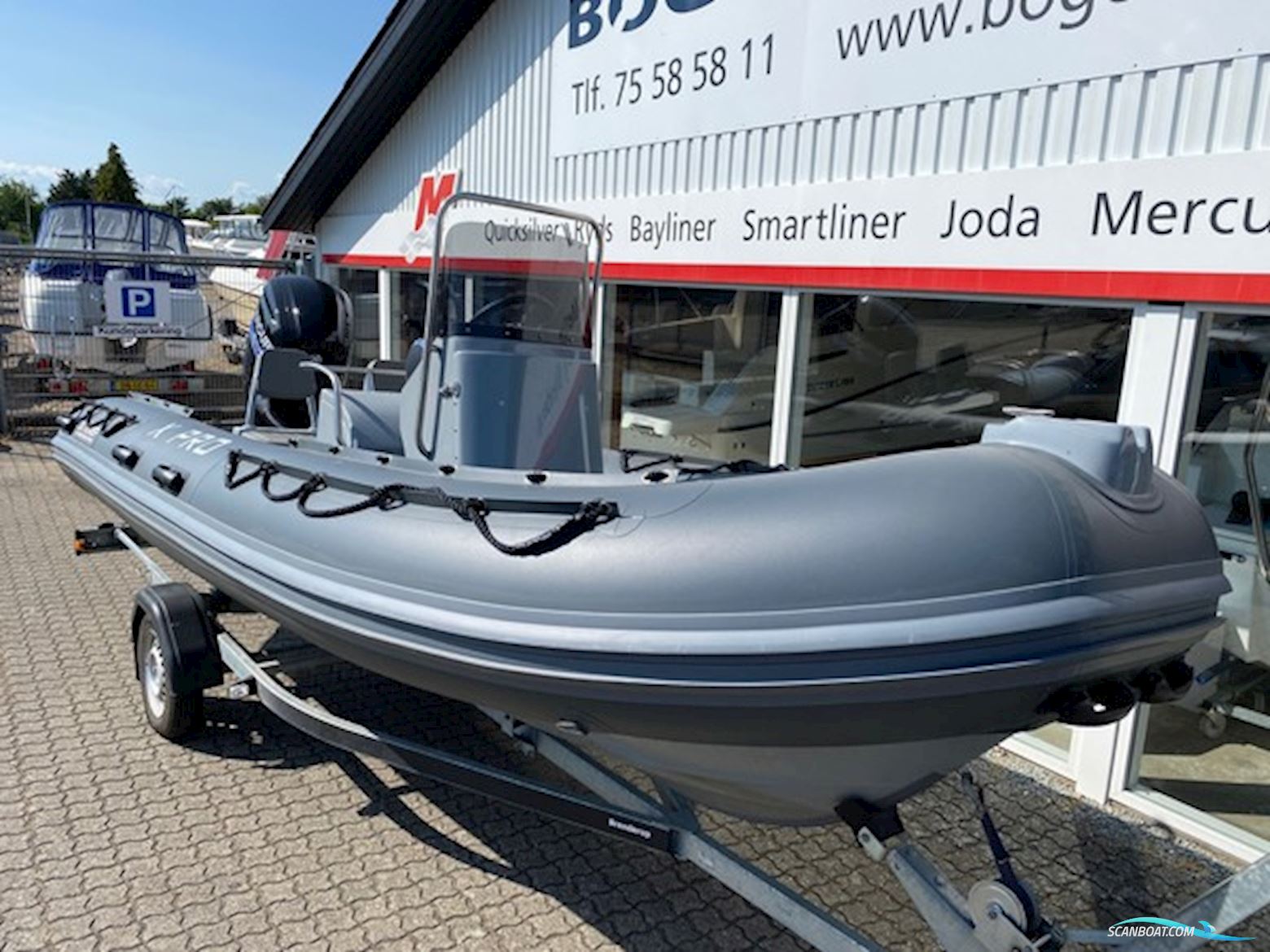 3D Tender X-Pro 535 Rib Med F75 hk Mercury Seapro 2,1L 4 Takt Efi