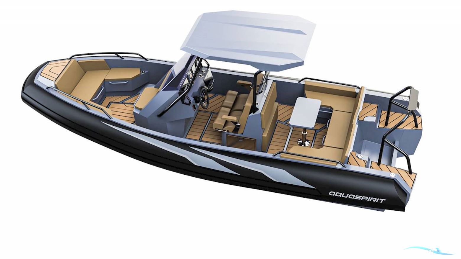 Aqua Spirit S700 - 150 HK Yamaha Gummibåt / Rib 2025, med Yamaha F150XB motor, Danmark