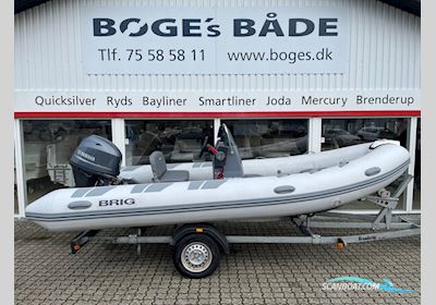 Brig Falcon Rider F500L Med 60 hk Yamaha-Efi 4 Takt og 1000 kg Brenderup Bådtrailer Gummibåt / Rib 2022, med Yamaha motor, Danmark