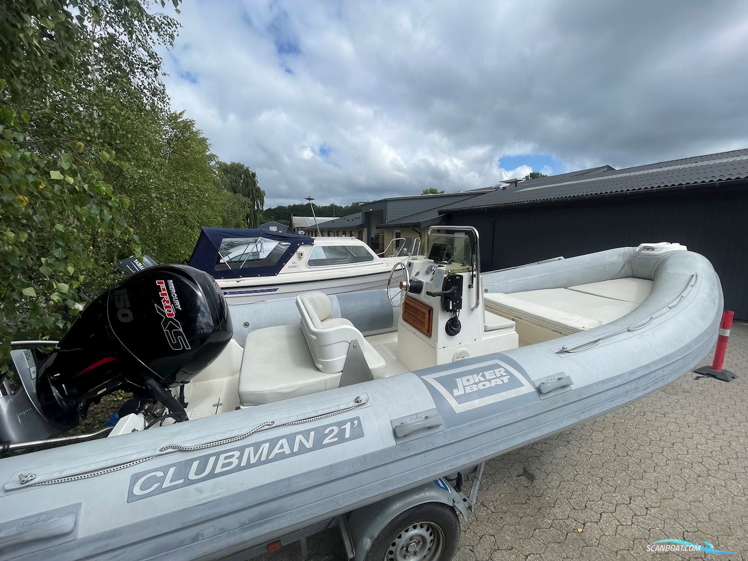 Clubman 21 Gummibåt / Rib 2003, med Mercury motor, Danmark