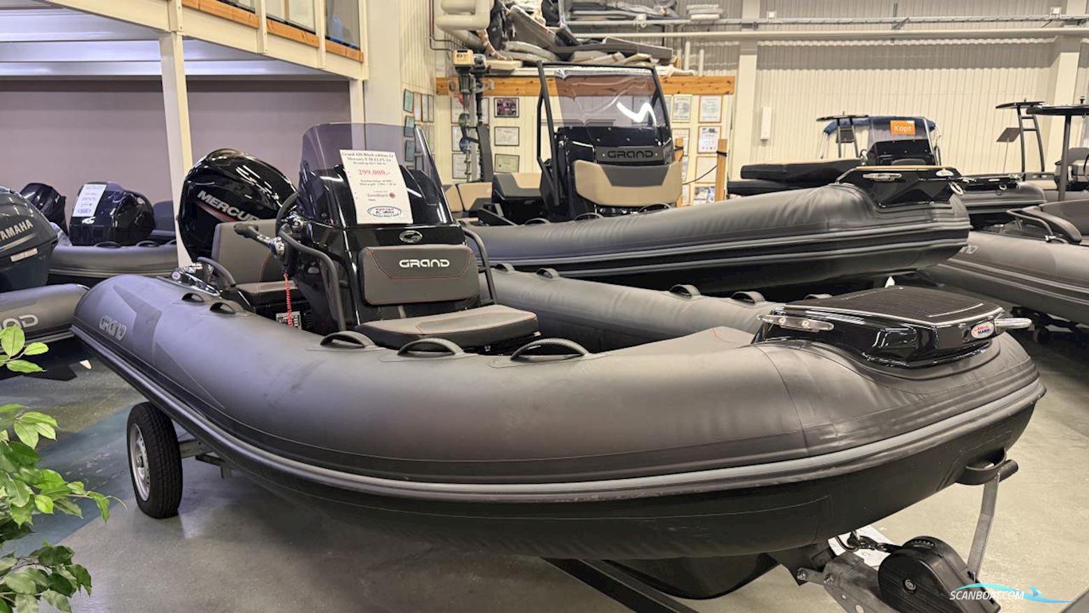 Grand G420 Gummibåt / Rib 2024, med Mercury motor, Sverige