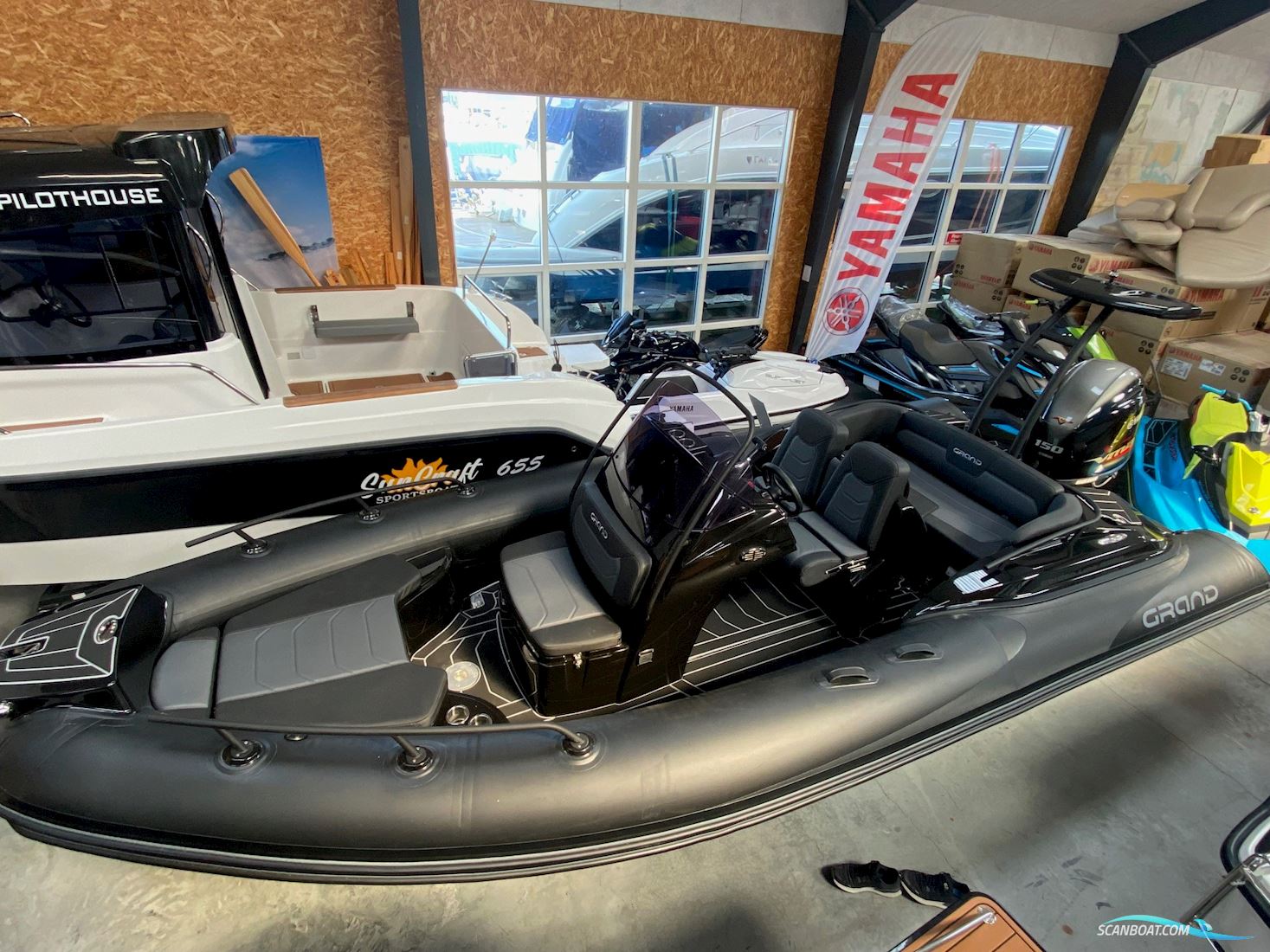 Grand G580 Gummibåt / Rib 2025, med Yamaha F150 Vmax Sho motor, Danmark