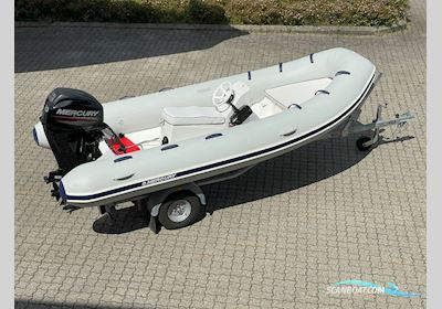 Mercury 420 Ocean Runner Rib Gummibåt / Rib 2016, med Mercury F40 Elpt Efi motor, Danmark