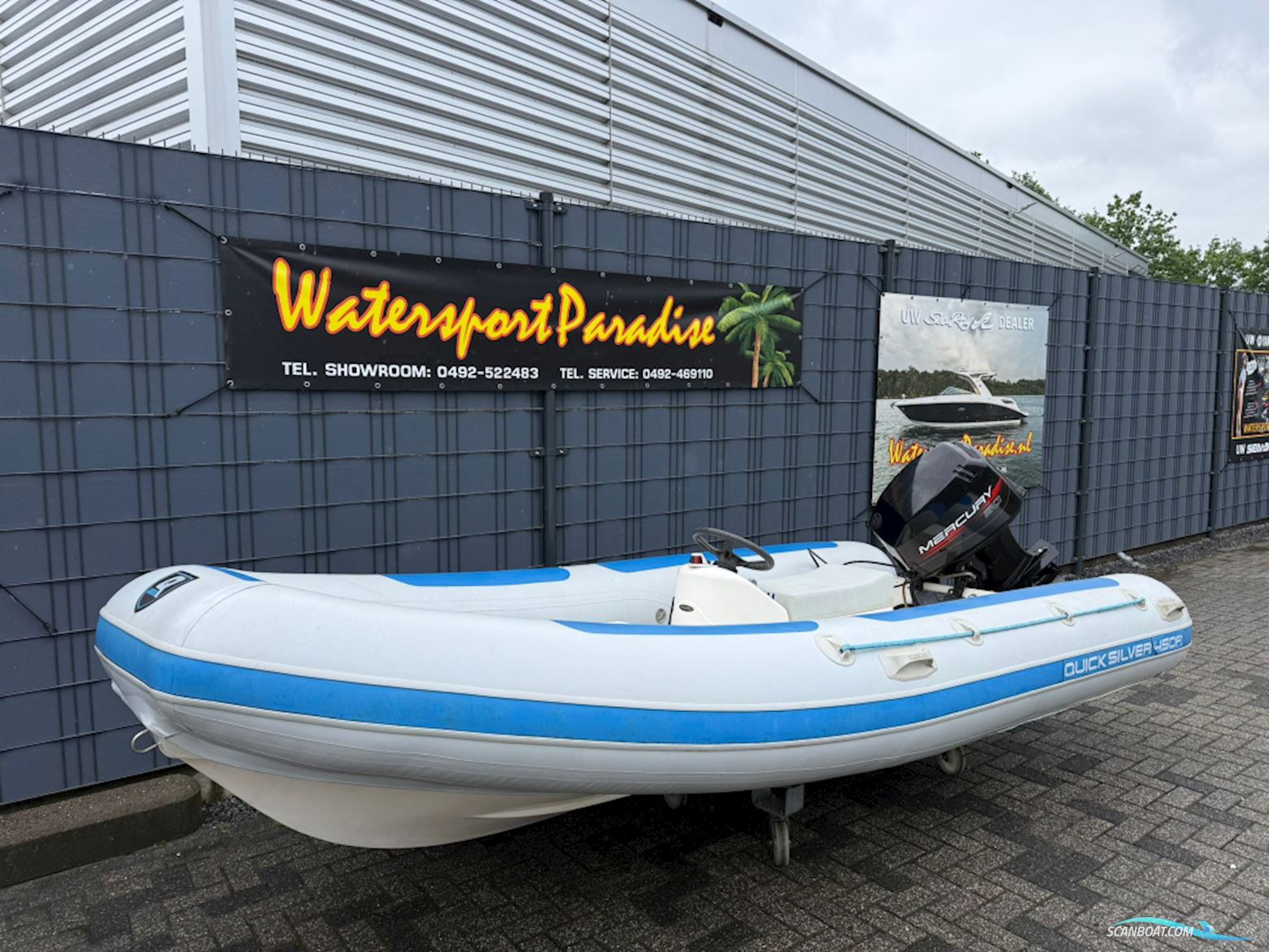 Quicksilver 450R Gummibåt / Rib 1998, med Mercury motor, Holland