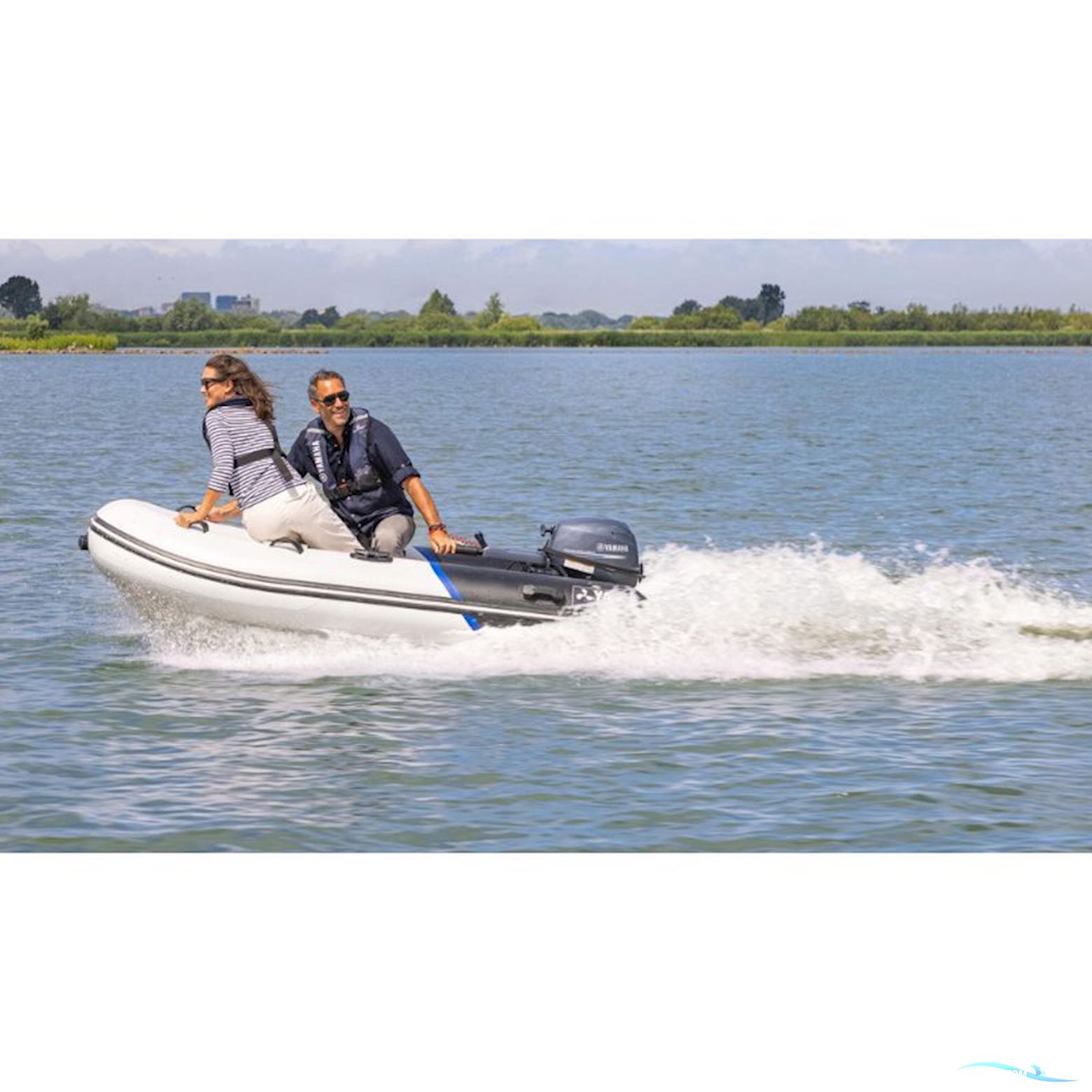 Yamaha Yam 270 Taf Gummibåd Med Rorpind og F2.5Bmhs Påhængsmotor