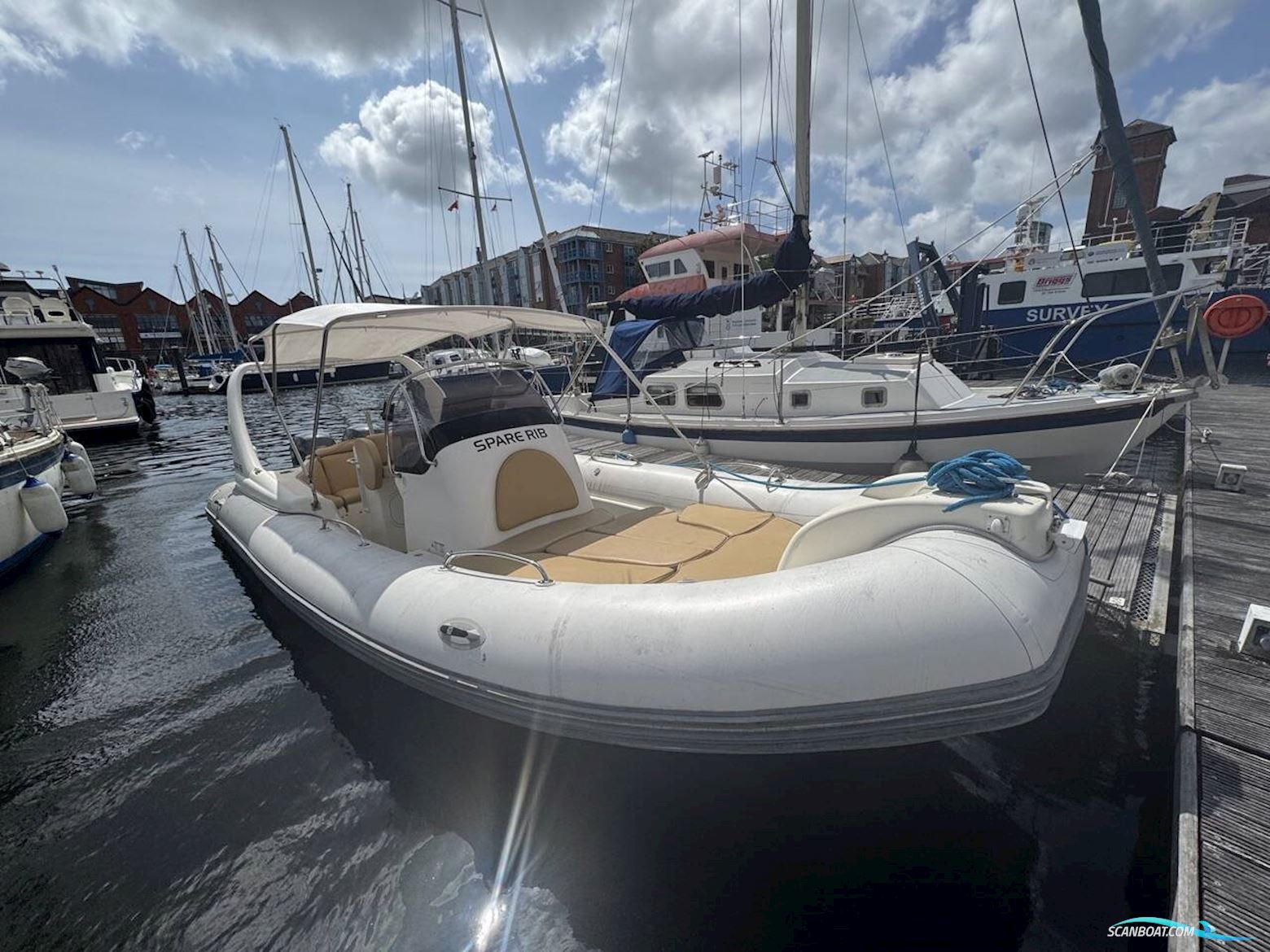 Zodiac Medline Iii Rib Gummibåt / Rib 2008, med Yamaha motor, England