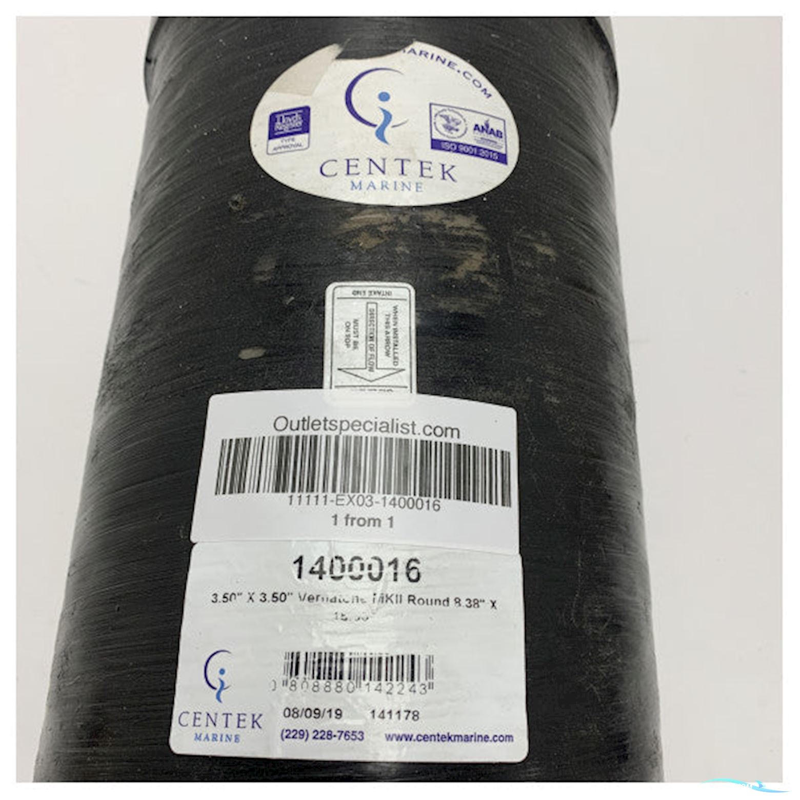 Centek 3.5 Inch Vernatone Mkii Round Exhaust Muffler - 1400016