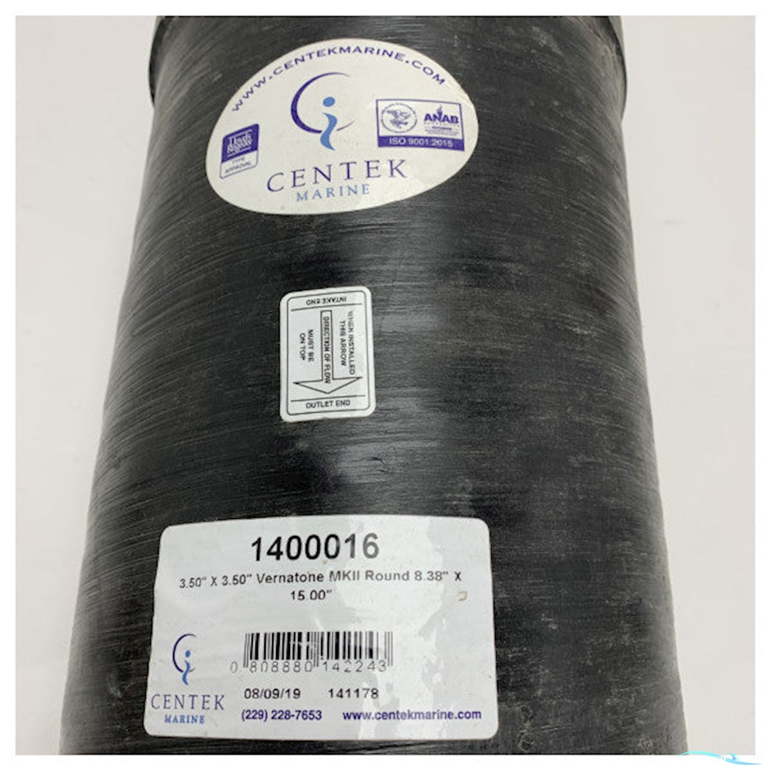 Centek 3.5 Inch Vernatone Mkii Round Exhaust Muffler - 1400016