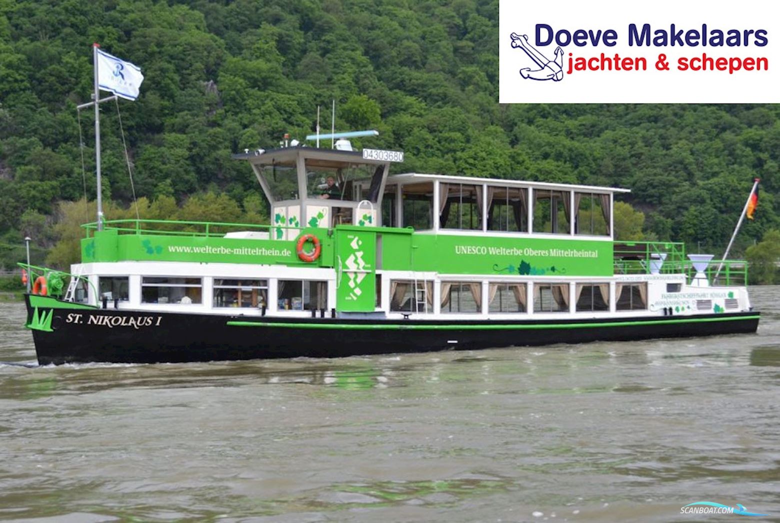 Dagpassagiersschip 50 Pers Met Ubc Hausboot / Flussboot 1952, mit Man<br />D 2866E motor, Niederlande