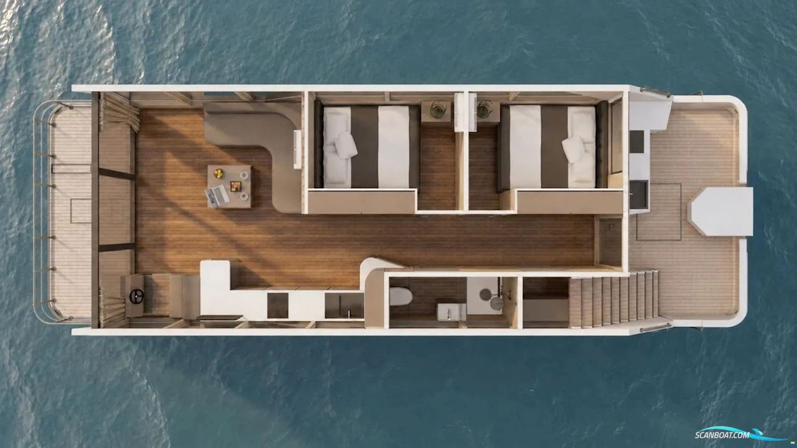 Desidus Hausboot/Hausyacht Duo Family Hausboot / Flussboot 2026, mit Honda motor, Deutschland