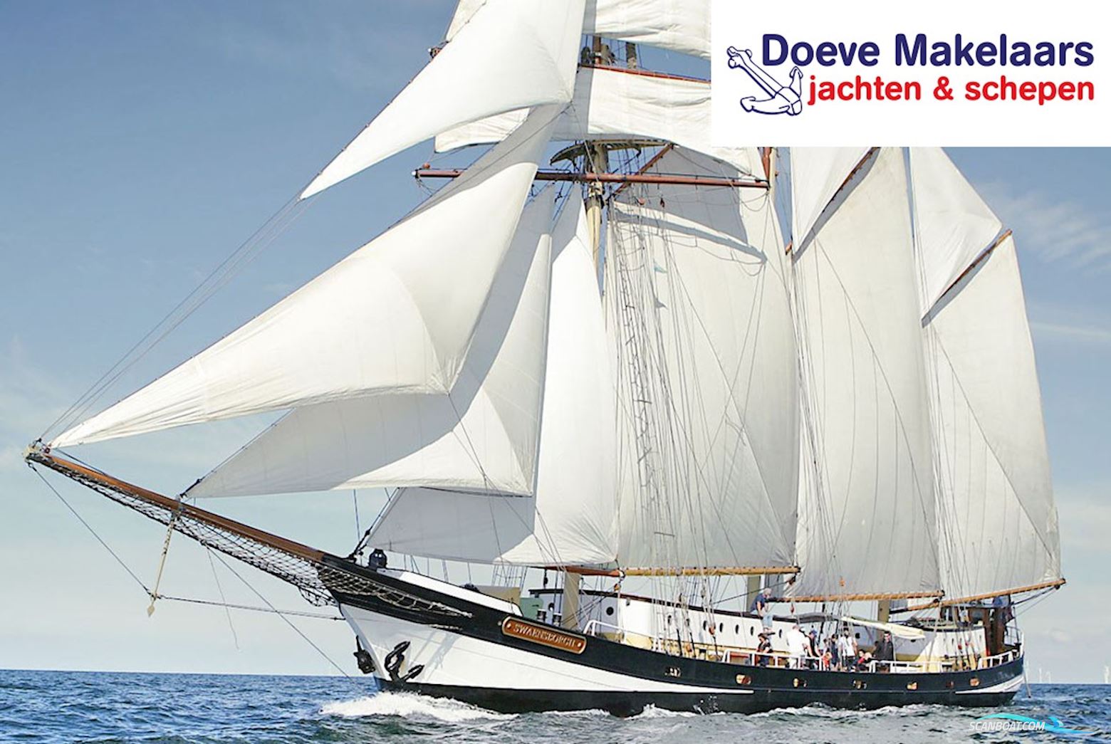 Drie Mast Topzeil Schoener Swaensborgh Hausboot / Flussboot 1907, mit Deutz<br />Sbf12M716 motor, Niederlande
