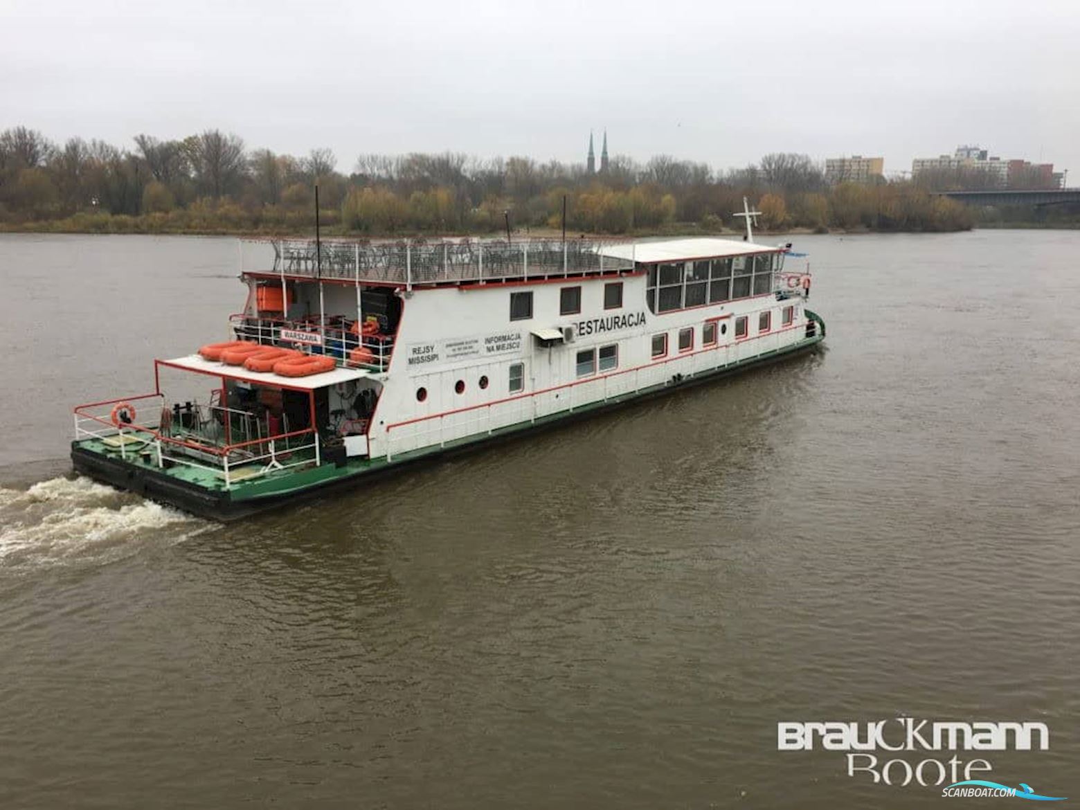 Hersteller unbekannt Passenger Mississippi Hausboot / Flussboot 1984, mit Iveco motor, Polen
