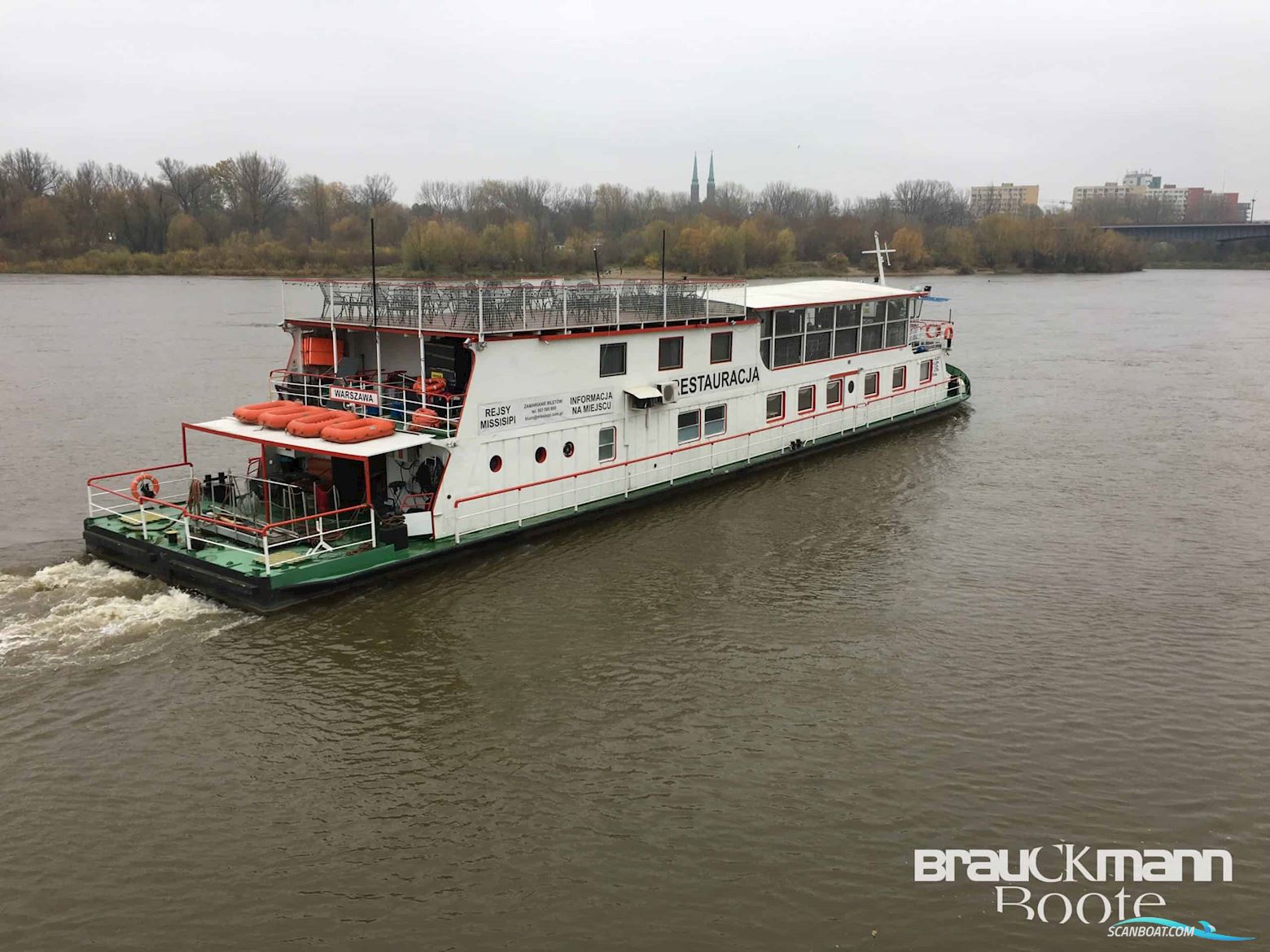 Hersteller Unbekannt Passenger Mississippi Hausboot / Flussboot 1984, mit Iveco motor, Polen