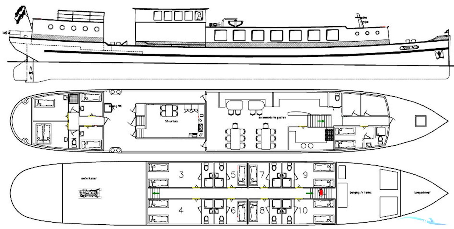Hotel / Passagiersschip 18 pass 18 pass