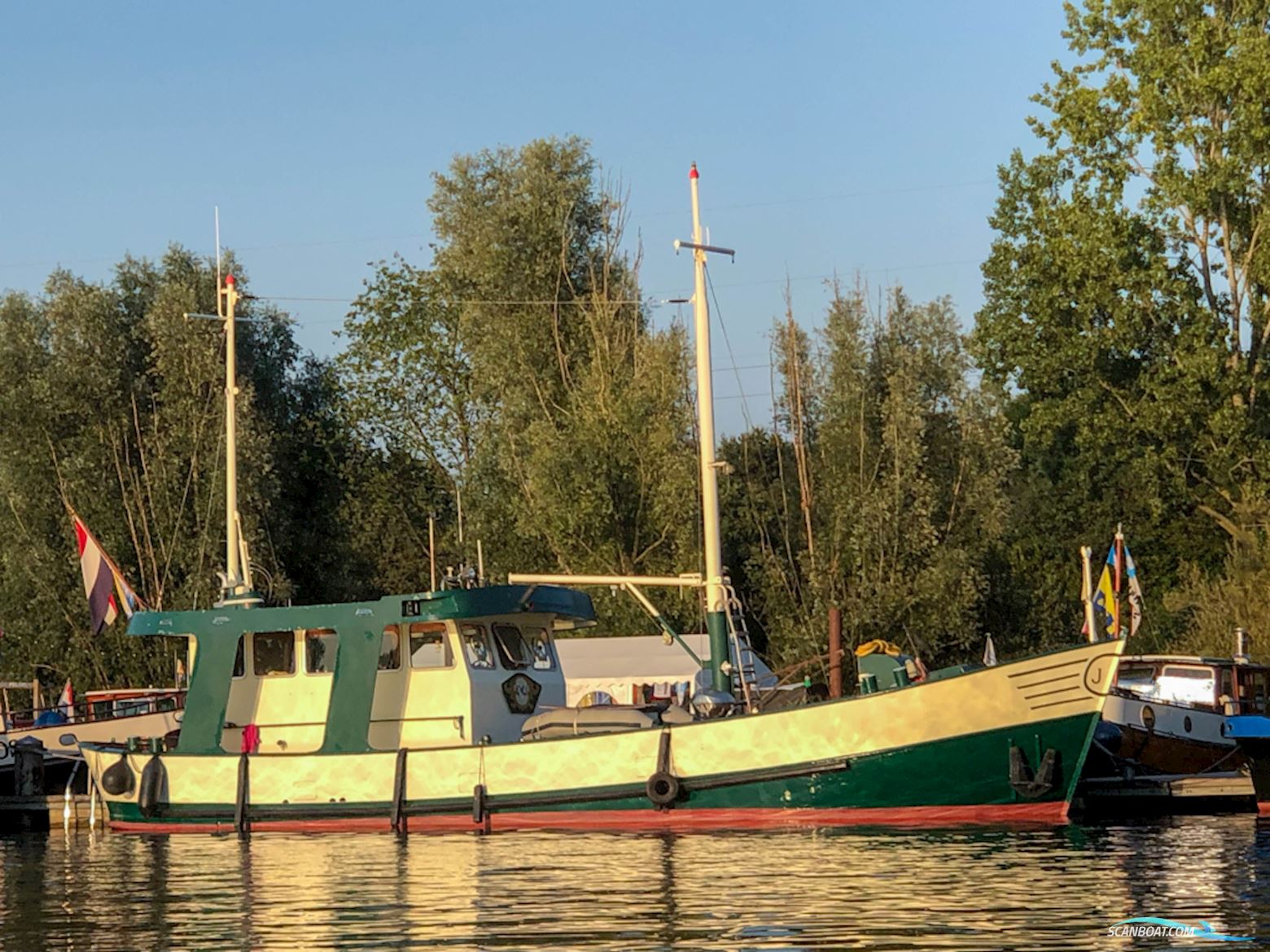 Kotter, Woonkotter Ex Viskotter Zeegaand Hausboot / Flussboot 1923, mit Kromhout motor, Niederlande