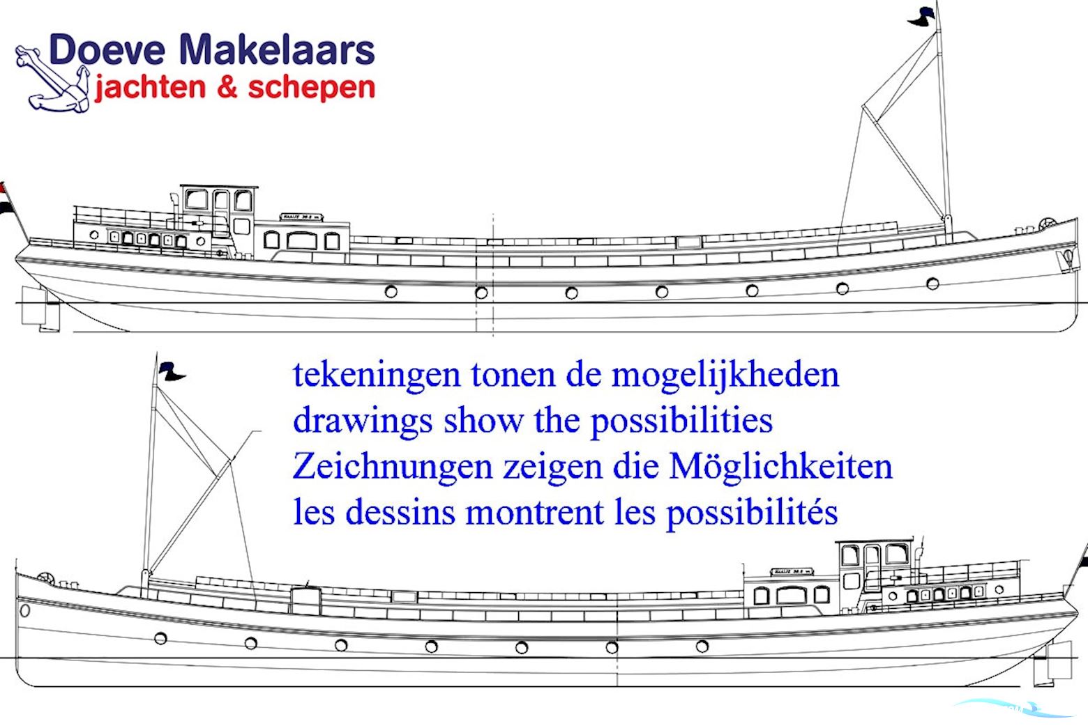 Luxe Motor Elizabeth Iii 42.46 Casco Hausboot / Flussboot 1921, Niederlande